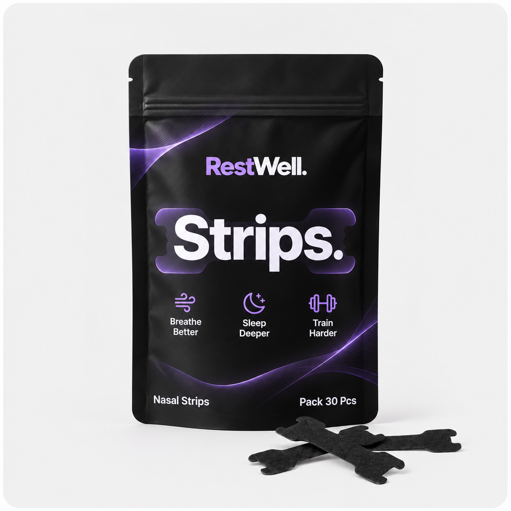 RestWell Black Nasal Strips