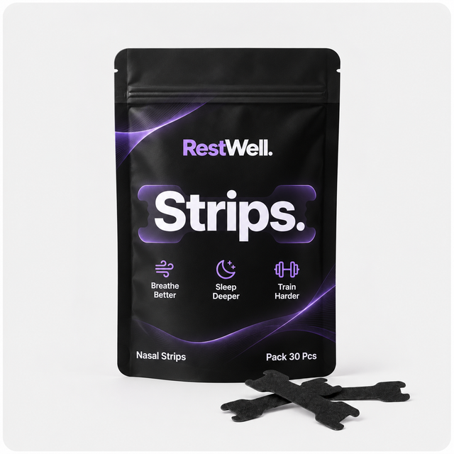 RestWell Black Nasal Strips